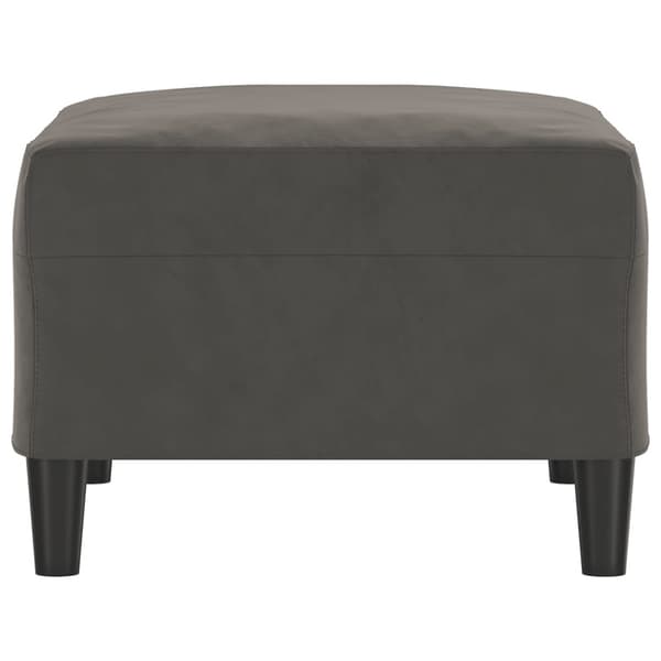 Fotpall mörkgrå 70x55x41 cm sammet
