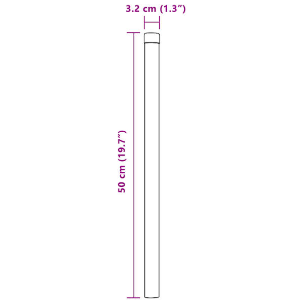 Stängselstolpe 12 pcs Grå 50 cm Pulverlackerad stål