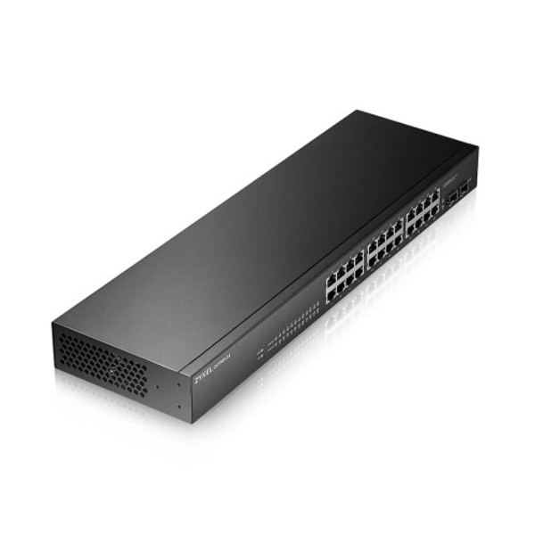 Zyxel GS-1900-24 v2 hanterad L2 Gigabit Ethernet (10/100/1000) 1U Svart Svart