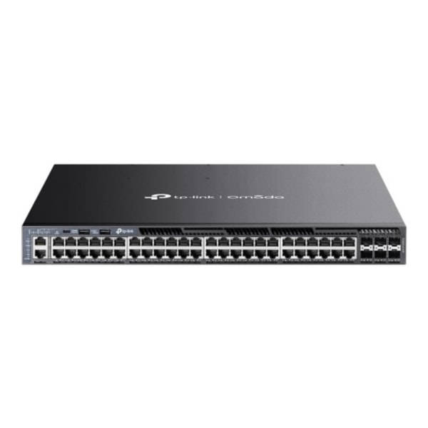 TP-Link Omada SG6654XHP V1 - switch - 48 portar - Administrerad - rackmonterbar Svart