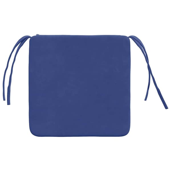 Sittkuddar 4 pcs Polisblå 40 x 40 x 3 cm Sammet