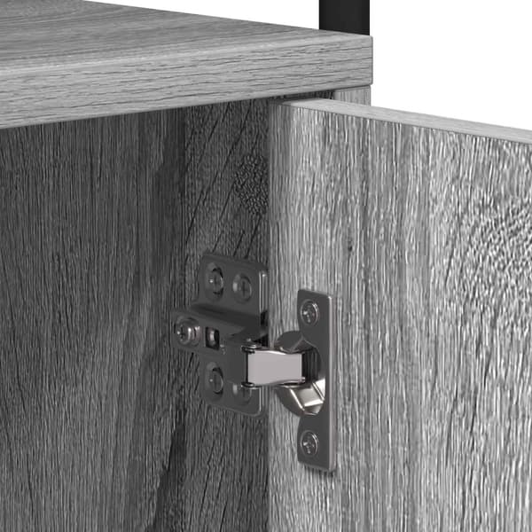 Nattduksbord Grå Sonoma Konstruerat trä