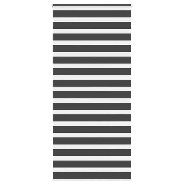Rullgardin zebra svart 110x230 cm tyg bredd 105,9 cm polyester