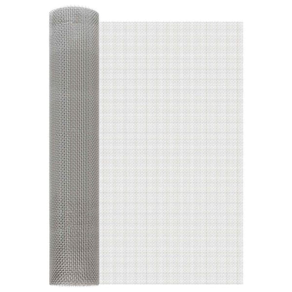 Nätduk 60 x 200 cm 6 Mesh Rostfritt stål 201 Silver