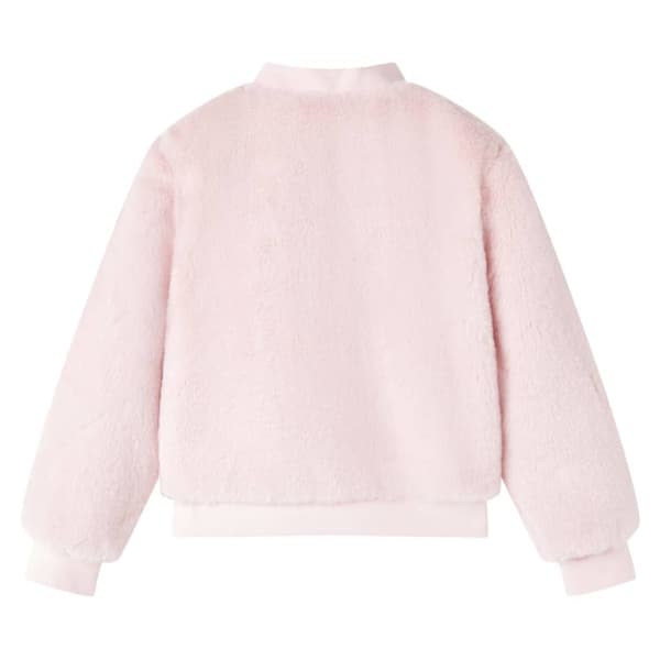 Jacka för barn konstpäls rosa 128