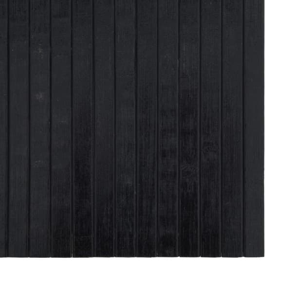 Matta rektangulär svart 60x200 cm bambu