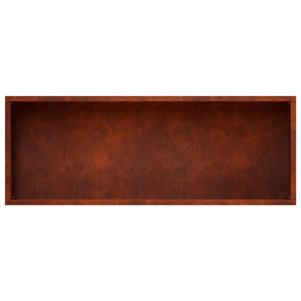 Trädgårdsplanterare 2 st Rostig 80 x 20 x 49 cm