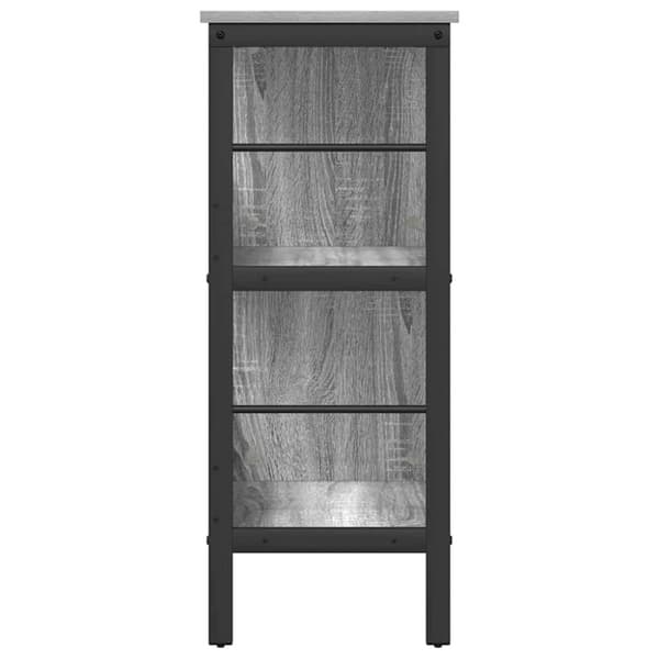 Hyllsystem Grå Sonoma 82 x 32 x 79 cm Konstruerat trä