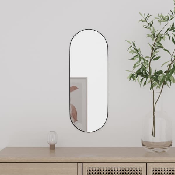 Väggspegel 15x40 cm glas oval
