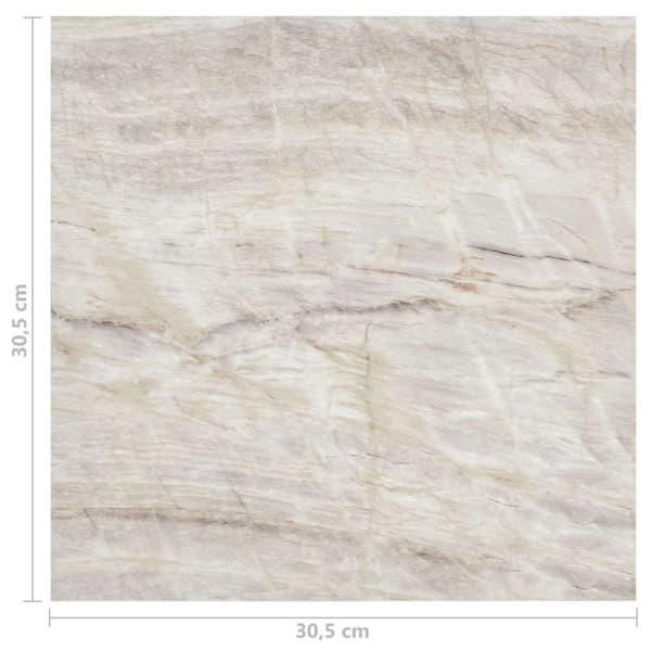 Golvplankor 55 pcs Beige 5,11 m² PVC