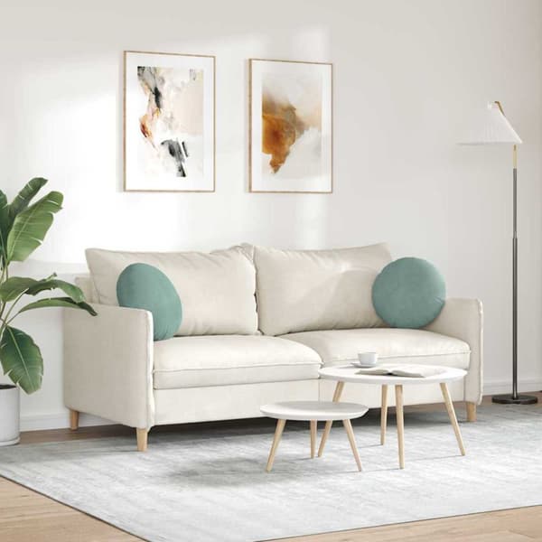 Sittkuddar 2 pcs Havgrön Ø 40 x 13 cm Sammet