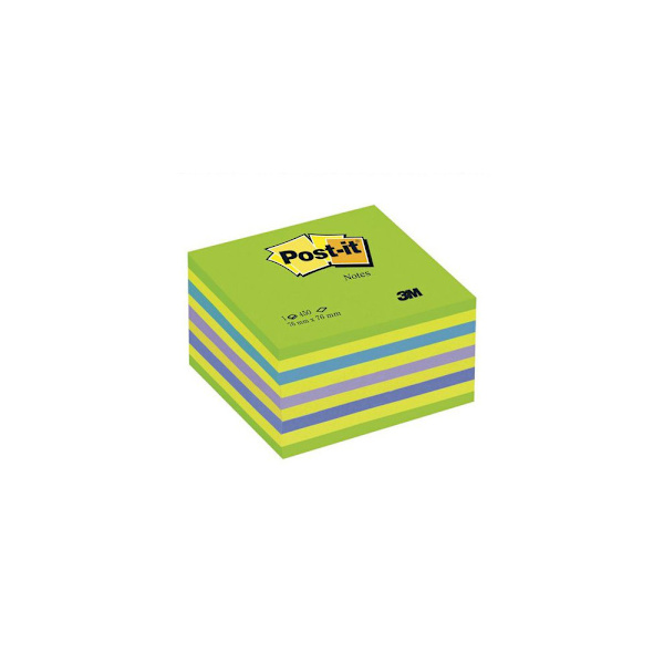 Notes POST-IT kub 2028NP 76x76 inten.grö