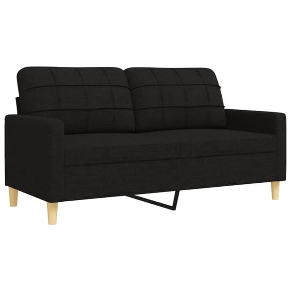 Soffgrupp 2 delar svart tyg