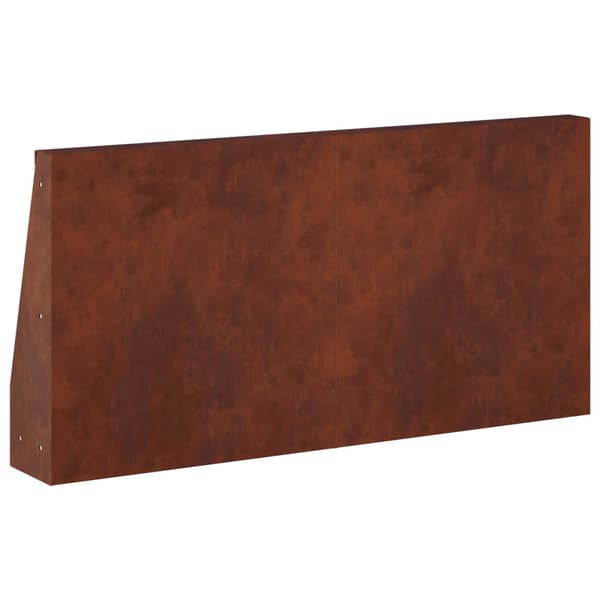 Stödvägg 6 st 40 x 12 x 40 cm Väderbeständig stål Rostig
