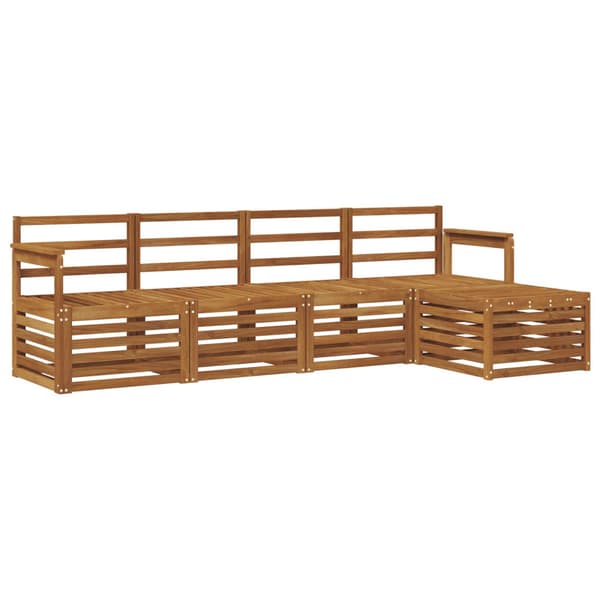 Utomhussoffset 5 pcs Naturfärg