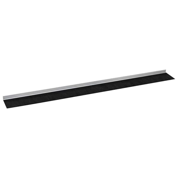 Självhäftande dörrborstlist 6 pcs Silver 100 cm