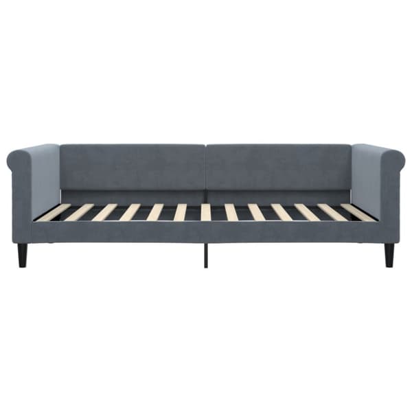 Dagbädd mörkgrå 100x200 cm sammet