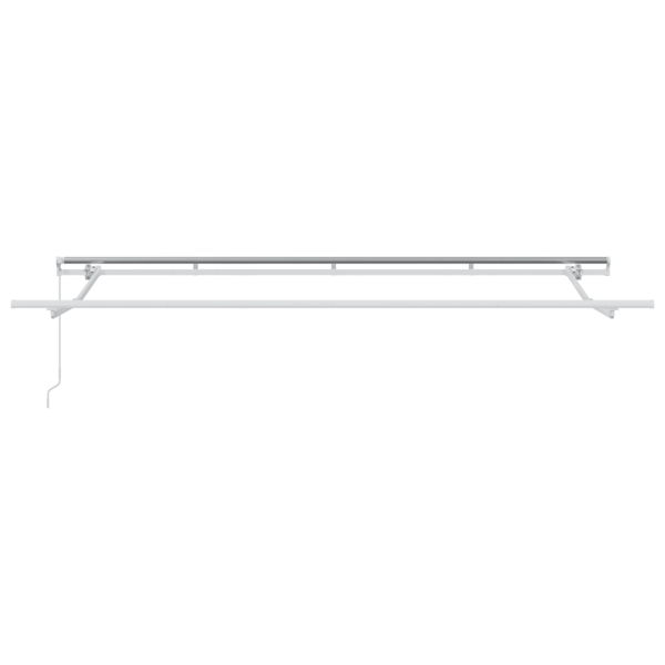 Utfällbar markis Kräm 350 x 200 cm Polyester och aluminium