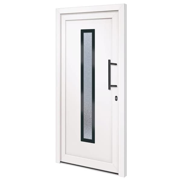 Ytterdörr vit 98x200 cm PVC
