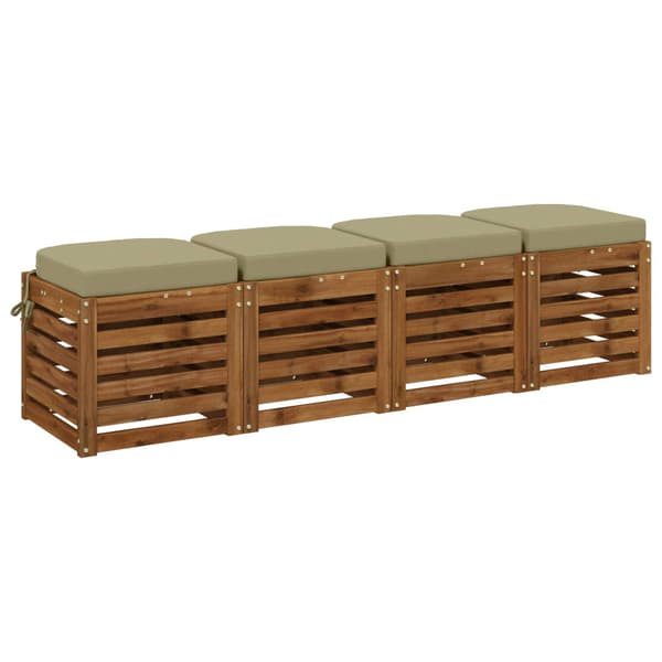 4-delade Sittkuddar SOEST 4 st 100% Polyester Ljusgrön