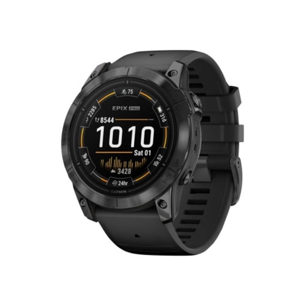 Garmin epix Pro Standard Edition 2a generation - skiffergråa fiberförstärkta polymerer - Ja smart klocka med band - svart - 32 GB