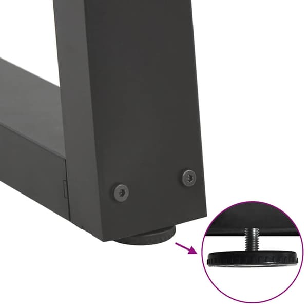 Soffbordsben V-formade 2 st antracit 60x(30-31,3) cm stål
