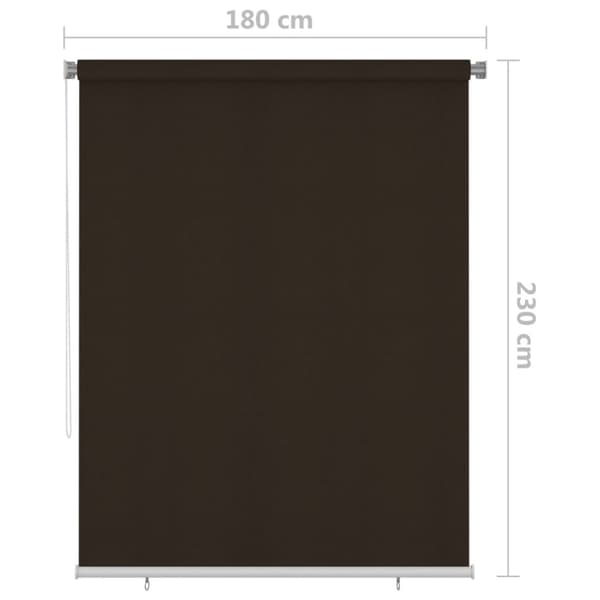 Rullgardin utomhus 180x230 cm brun