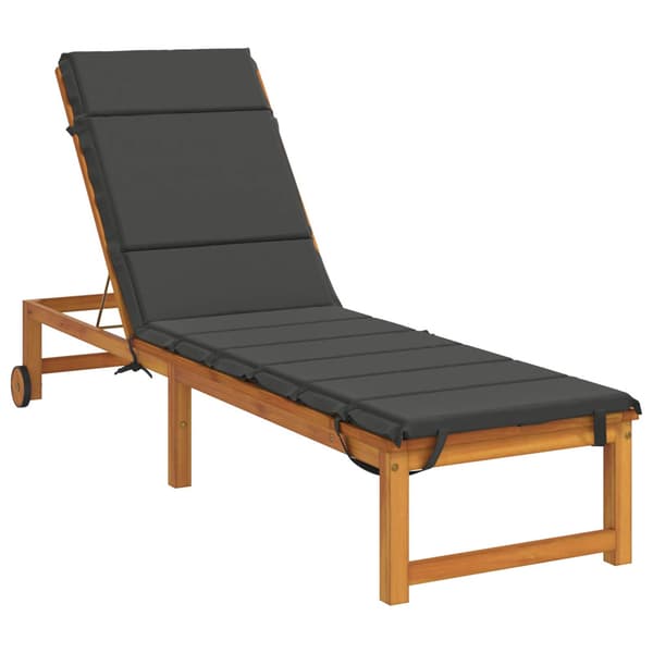 Solstol Kudde GEMERT 100% Polyester Antracit 200 x 60 x 3 cm