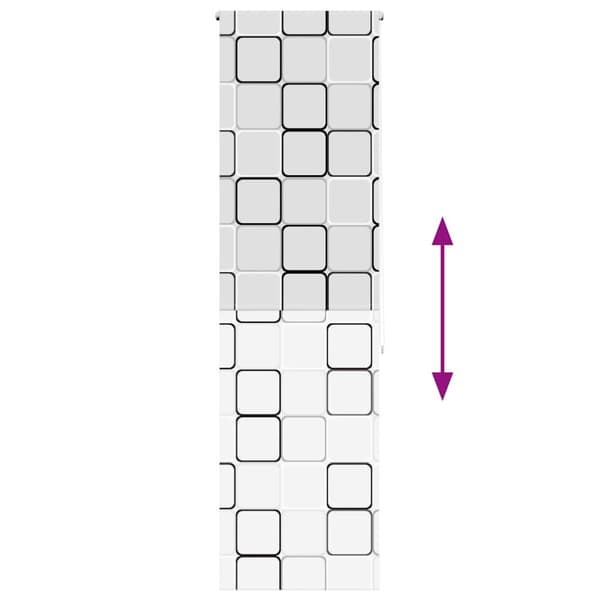 Rullgardin för dusch 80x240 cm tyg bredd 76 cm