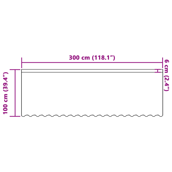 Spetsgardin med gardiner Blommor Vit 100 x 300 cm Polyester