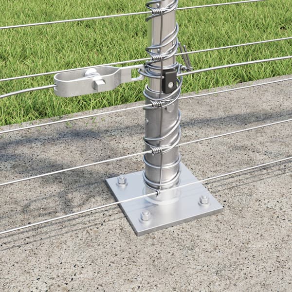 Stängselstolpe Galvaniserad 25 x 1,2 m Stål