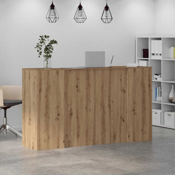 Receptionsdisk artisan ek 180x50x103,5 cm konstruerat trä