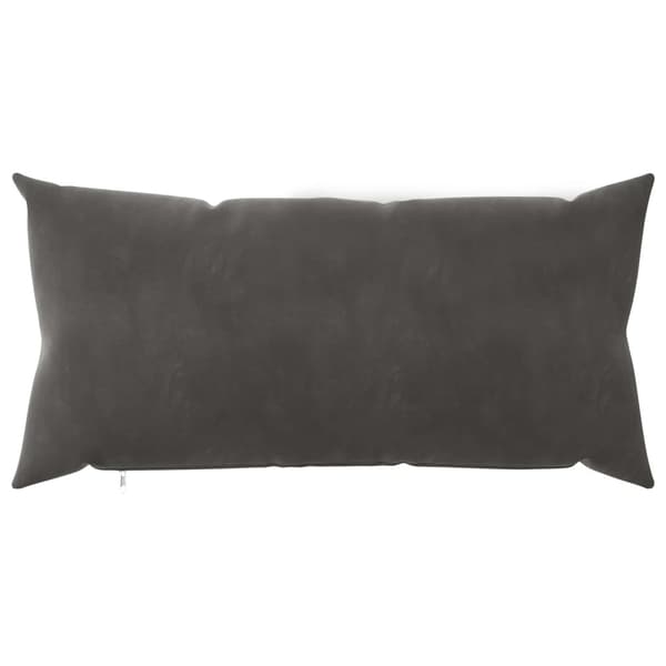 Kuddöverdrag 6 st HEERLEN Mörkgrå 40 x 70 cm Sammet
