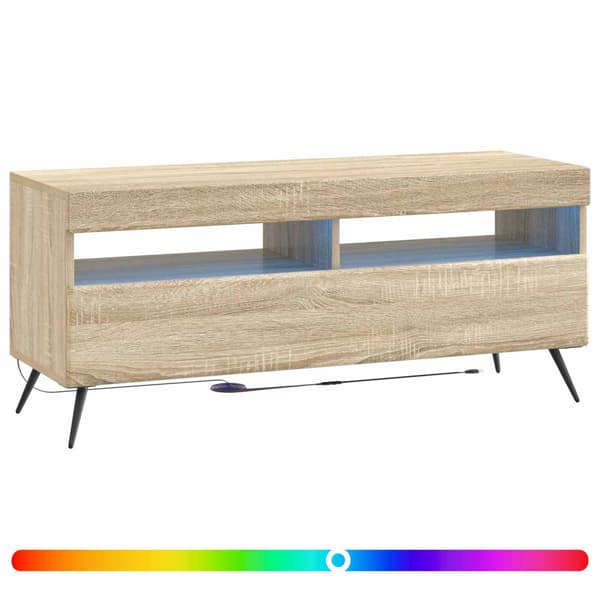 LED TV-skåp Sonoma-ek Konstruerat trä