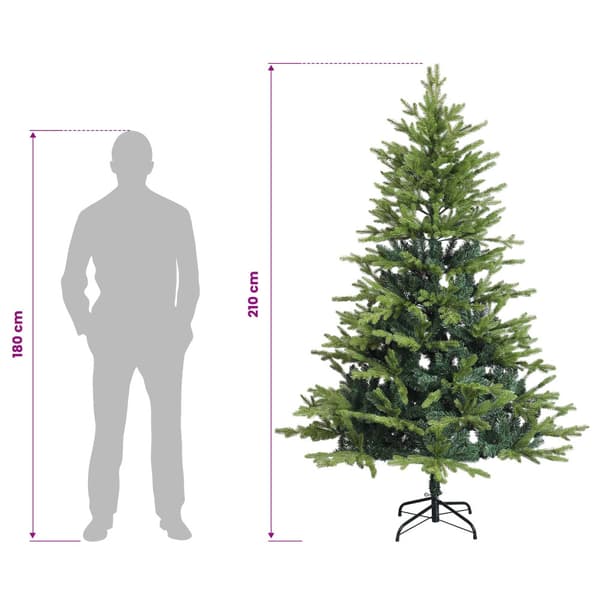 Plast Hingad Julgran 210 cm 300 LED-lampor Varmvit