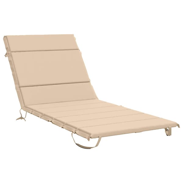 Solstol Kudde GEMERT 100% Polyester Gräddvit 200 x 90 x 3 cm