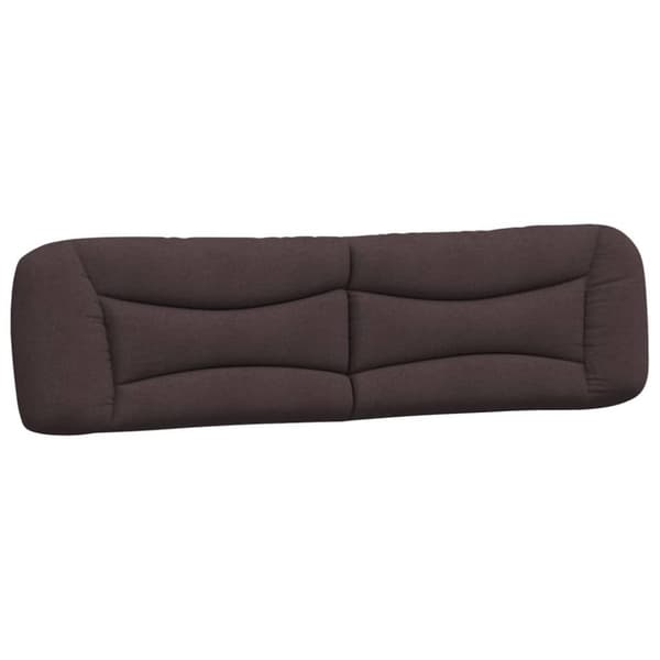 Bed Frame without Mattress "Hvar" Dark Brown 200x200 cm Fabric