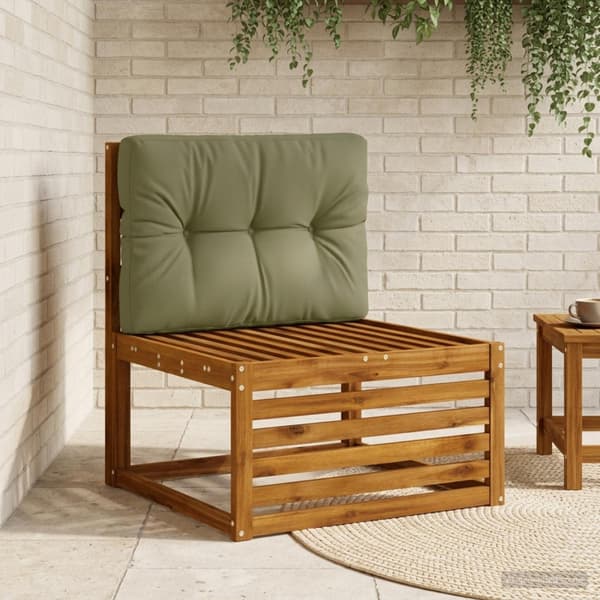 Pallryggkudde VIANEN 100% Polyester Olivgrön 70 x 60 x 12 cm