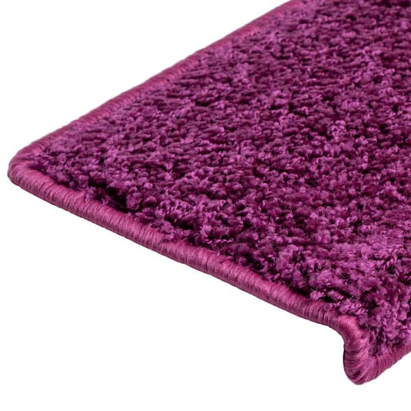 Trappmattor 30 st 65x21x4 cm violett rektangulär kant