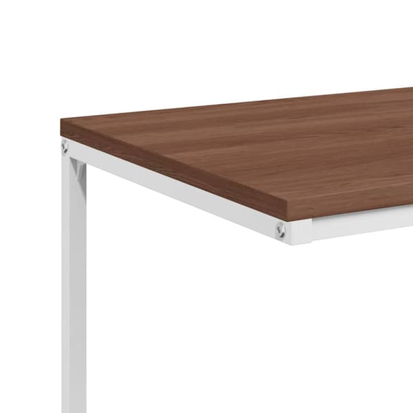 Sidobord vit 55x35x66 cm konstruerat trä