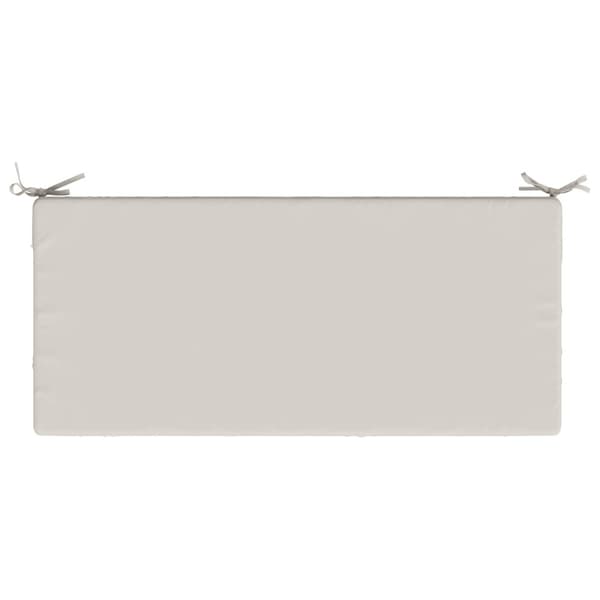Bänk kudde SOEST 100% Polyester Vit 120 x 50 x 8 cm