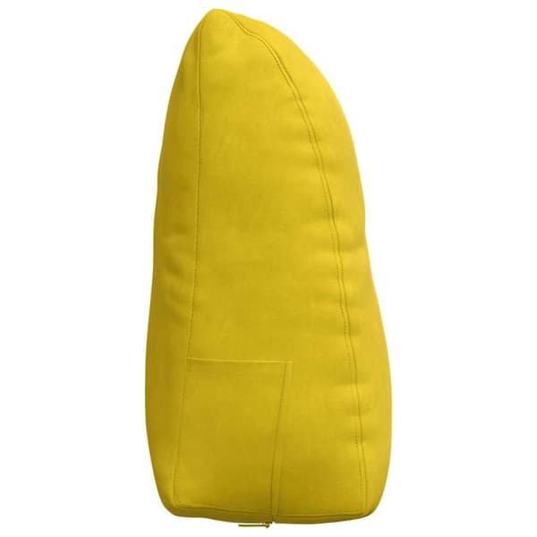 Ryggkudde Gul 60 x 24 x 50 cm Sammet