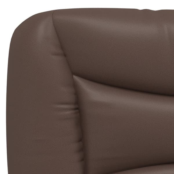 Bed Frame with LED without Mattress "Hvar" Brown 160x200 cm
