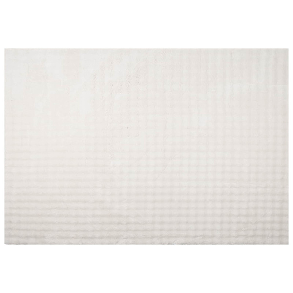 Områdesmattor Rektangulär SIROLO Kräm 170 x 120 cm Polyester