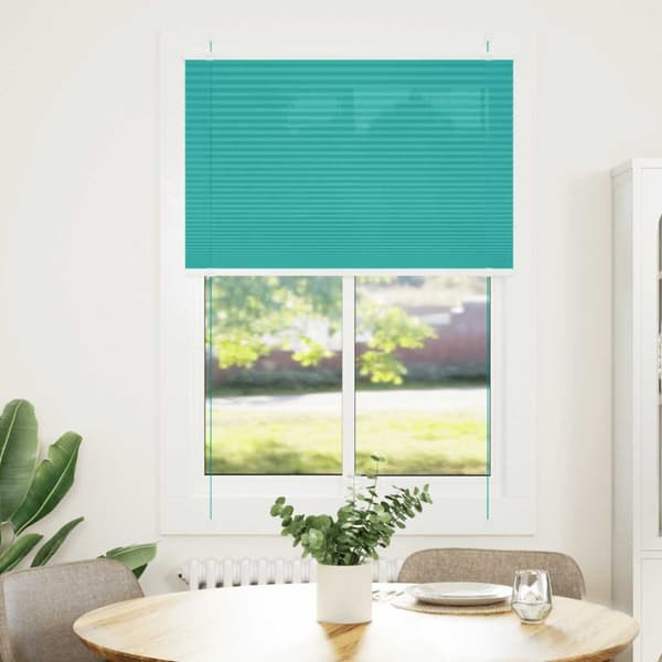 Plisserad persienn bensingrön 100x100 cm tyg bredd 99,4 cm