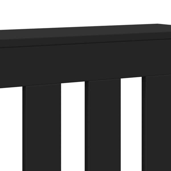 Elementskydd svart 104x20x82 cm konstruerat trä