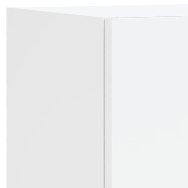 Väggmonterade tv-skåp 4 delar med LEDs vit