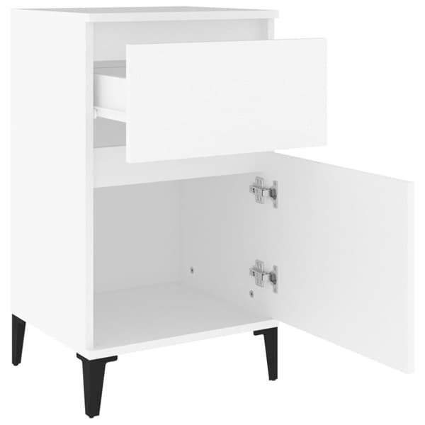 Sängbord vit 40x35x70 cm