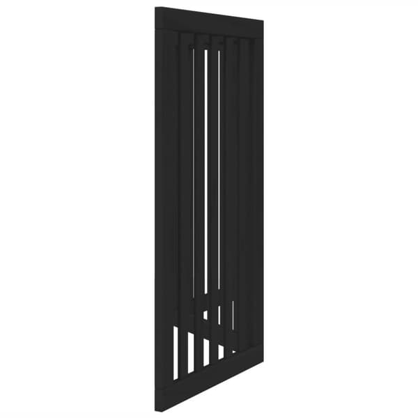 Hundgrind hopfällbar 3 paneler svart 150 cm poppel