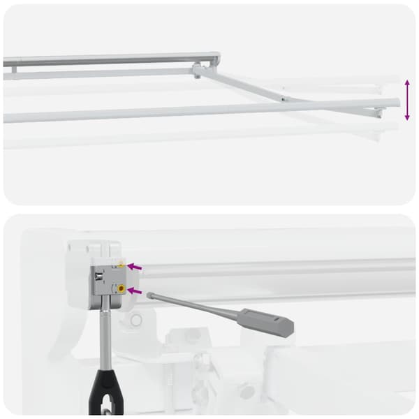 Elektrisk Retraktabel Markis Beige och vit 2,5 x 2 m
